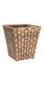 Tapered Square Basket Weave Planter